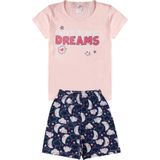 Pijama Verão Infantil Feminino Kappes Rosa 14