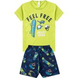 Pijama Verão Infantil Masculino Kappes Verde 12