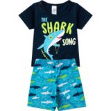 Pijama Verão Infantil Masculino Kappes Azul 8