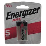 Pilha Energizer Bateria Max 9v (unitario)