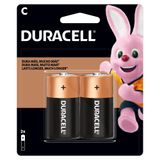 Pilha Alcalina Duracell C Média 2 Unidades