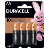 Pilha Alcalina Duracell Aa 4 Unidades