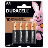 Pilha Alcalina Duracell Aa 4 Unidades