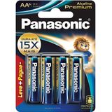 Pilha Alcalina Panasonic Premium Aa 6 Unidades