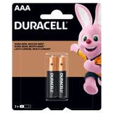 Pilha Alcalina Duracell Aaa Palito 2 Unidades