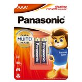 Pilha Alcalina Panasonic Aaa 2 Unidades