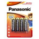 Pilha Alcalina Panasonic Power Aa 4 Unidades