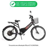 Bicicleta Eletrica Confort Full 800w Lithium Preta Duos Bikes