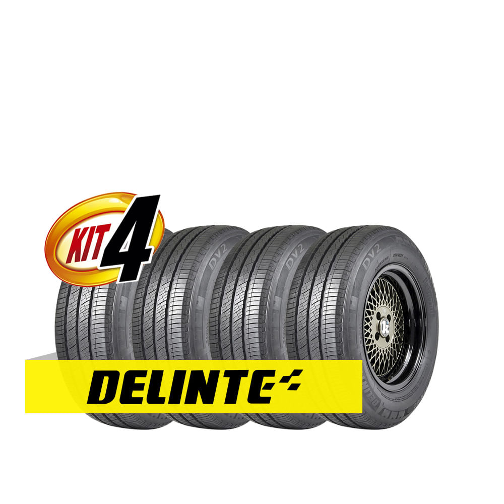 Kit 4 Pneus Delinte Aro 15c 225/70r15c Dv2 112/110s 8pr