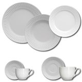 Aparelho De Jantar, Chá, Café E Sobremesa 42 Peças Germer Diamante Em Porcelana