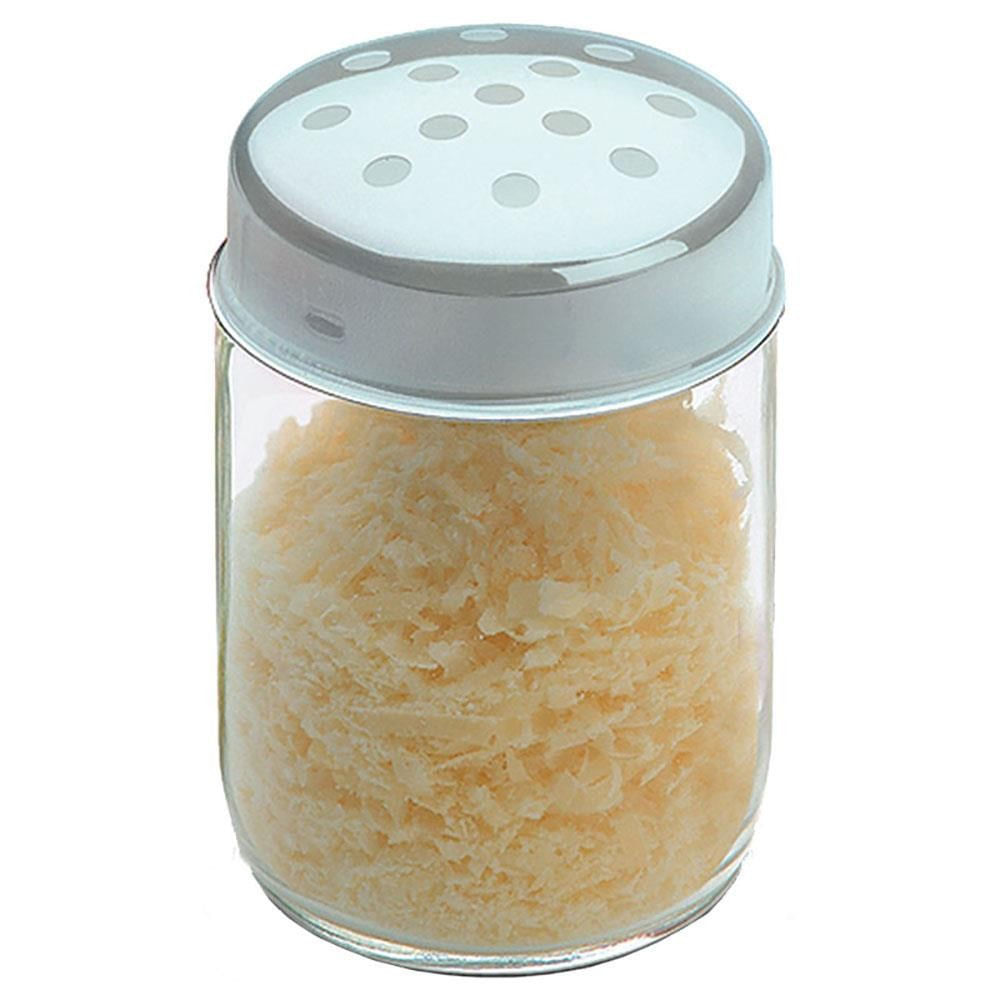 Queijeira/oreganeira Brinox Jornata Em Vidro E Aço Inox Com Sobretampa 150 Ml