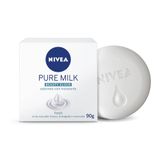 Sabonete Em Barra Hidratante Nivea Pure Milk Fresh 90g