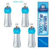 4 Vinagre De Alcool Castelo Branco Frasco 750ml