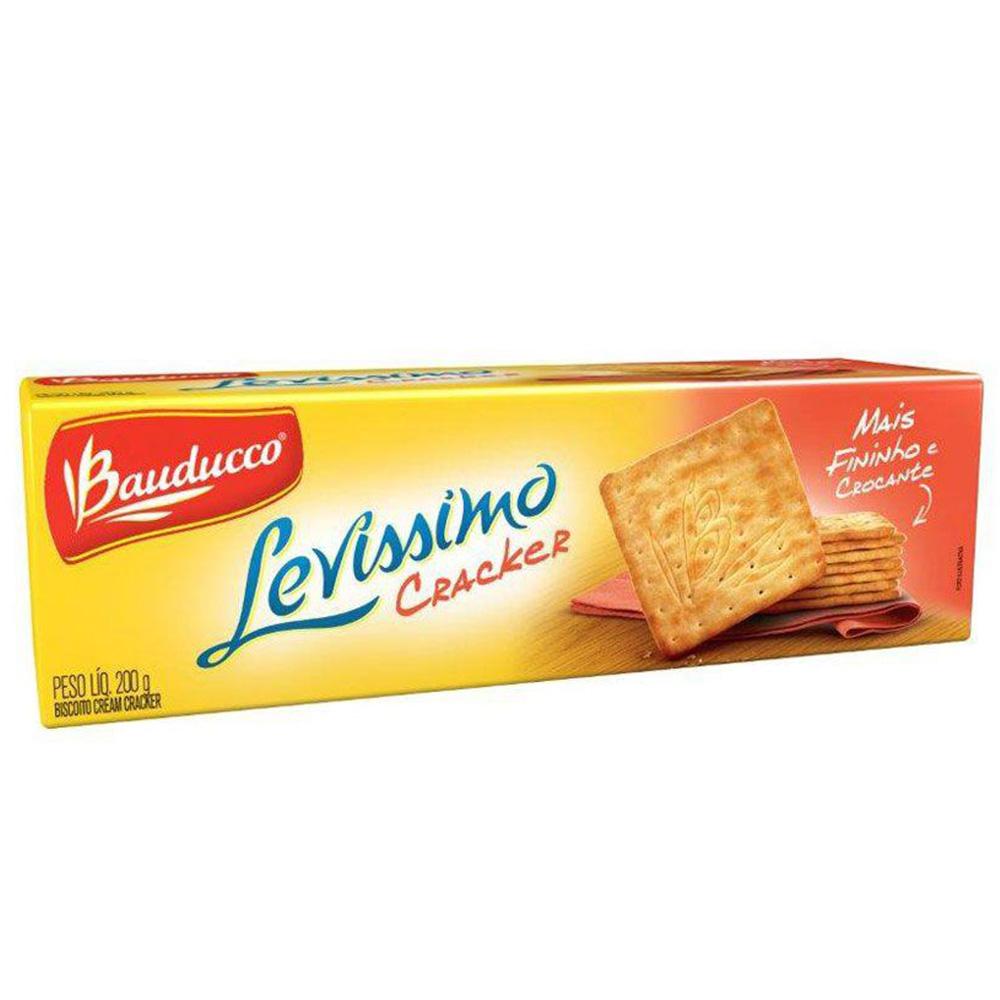 Biscoito Baubucco Levíssimo Cream Cracker 200g