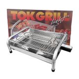 Churrasqueira Elétrica Tok Grill Light Aço Carbono Cromado