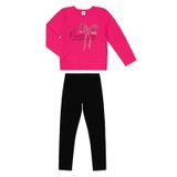 Conjunto Infantil Feminino Laço Select Rosa 6