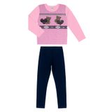 Conjunto Infantil Feminino Ursinho Select Rosa 8