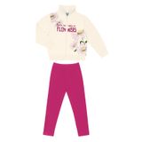 Conjunto Infantil Feminino Flowers Select Bege 2