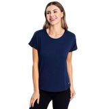 Blusa Feminina Malha Delicate Básica Rovitex Azul Gg