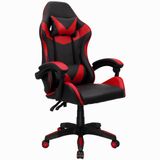 Cadeira Gamer Couro Giratória Tr-max - Vermelha