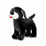 Pelucia Infantil 30 Cm Cachorro Marley Preto W U Bichos De Pelucia