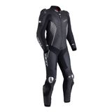 Macacão 1 Peça Moto Couro Pista Motociclista Proteção Texx - 4xl - Preto E Cinza