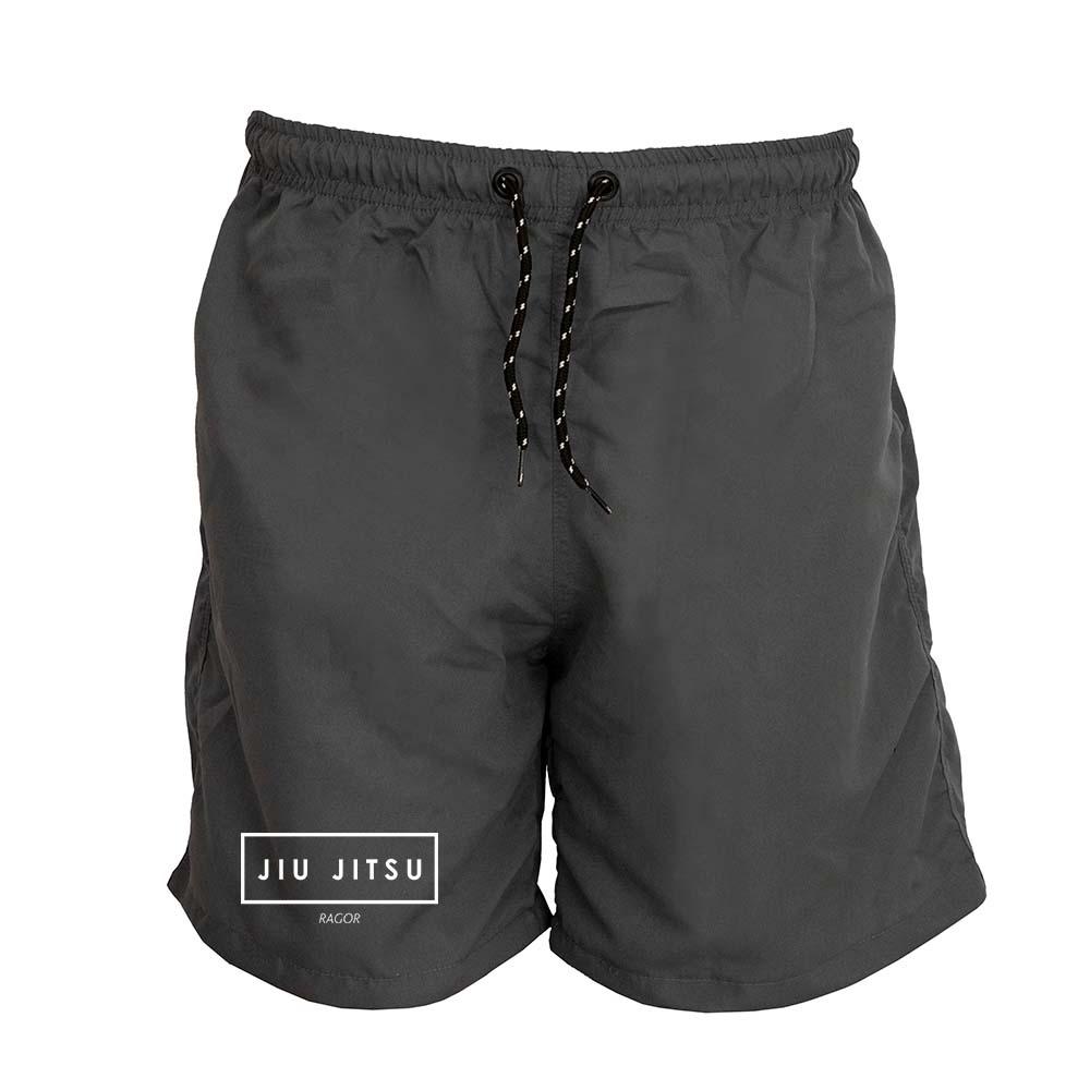 Short Masculino Tactel Jiu Jitsu Treino Conforto Academia Cinza M