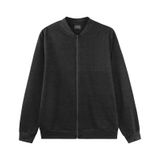 Jaqueta Masculina Moletom Felpa Diametro Cinza Plus G2