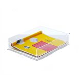 Rack De Arquivo Acrílico Espesso, Caixa De Arquivos De Armazenamento De Dados A4,