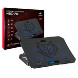 Base P/ Notebook Gamer C3tech Nbc-70bk, 15.6&quot;, 6x Fans, Usb 2.0, Preto