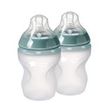 Tommee Tippee Mais Perto Da Natureza Soft Feel Silicone Baby Mamadeira | Mamilo Semelhante Ao Peito, Resistente A Manchas E Odor, Claro,