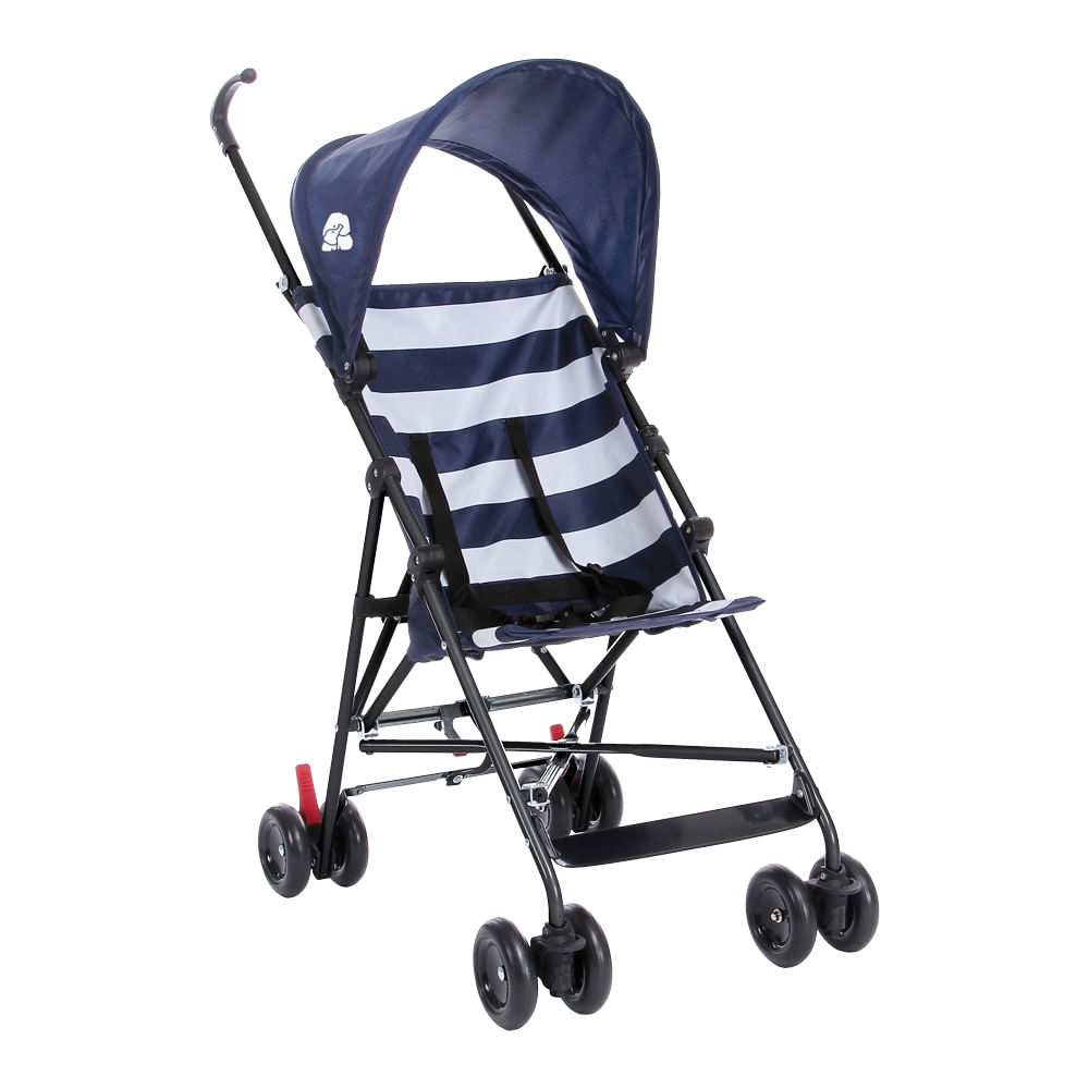 Carrinho Guarda-Chuva Malibu 6m-15kgs Azul Marinho Multikids Baby - BB348