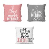 Capas De Almofadas Rosa Ela É Minha Menina Decorativas 40X40