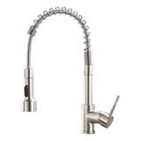 Torneira Cozinha Pia Gourmet Monocomando Prata Flexível