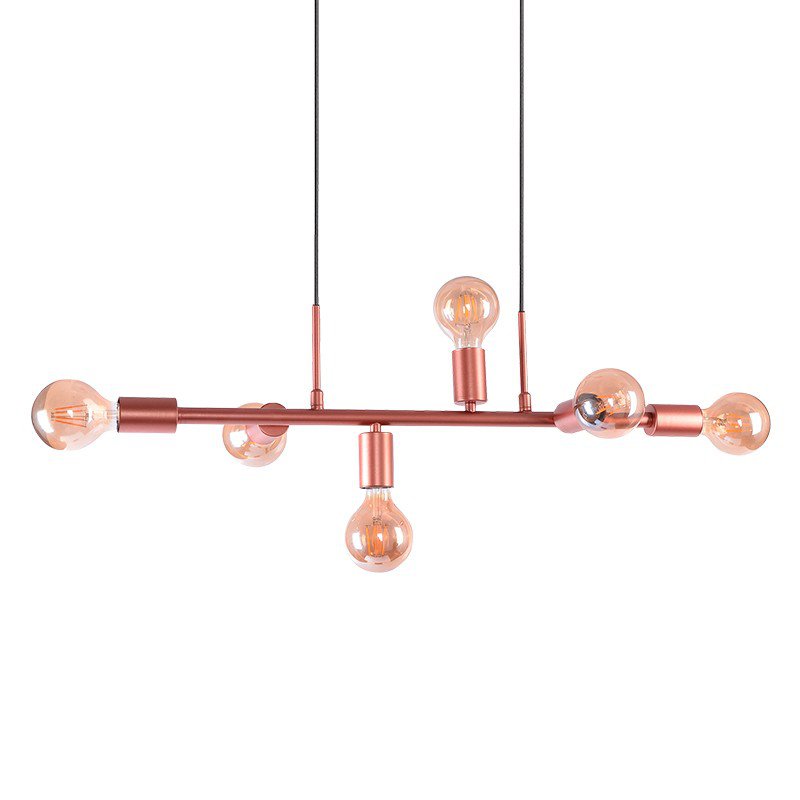 Lustre Pendente Quality Spine 1361 Cobre E27 Bivolt - Único