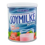 Leite Soymilke Sem Lactose Em Pó Sabor Morango Lata 300g