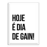 Quadro Decorativo Daytrader Dia De Gain Branco