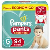 Fralda Pampers Pants Ajuste Total Tamanho G 94 Unidades