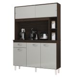 Armario Cozinha Kit Duda 120cm Com 5 Portas E 1 Gaveta Chocolate/off White