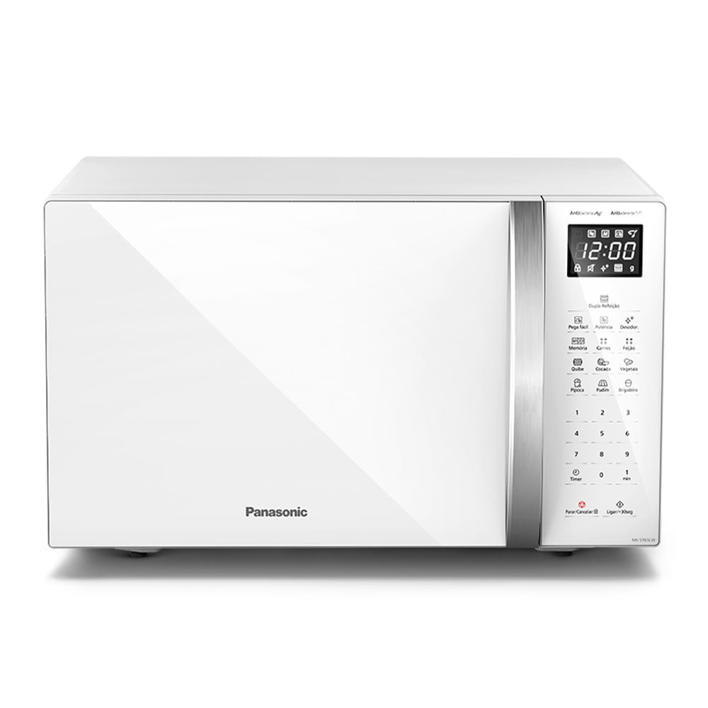 Microondas Panasonic Dupla Refeição 34l Branco - St65lwru 220v Panasonic