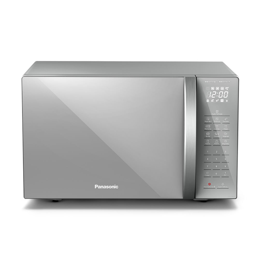 Microondas Panasonic Tecnologia Antibactéria Ag 34l Inox - St67lsru 220v Panasonic