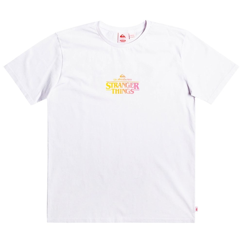 Camiseta Quiksilver Quik X Stranger Things Branco