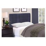 Cabeceira De Cama Box Milão Casal 1,60 Suede Preto
