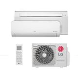 Ar Condicionado Multi Bi Split Inverter Lg 1x9000 Hw+1x12000 Cassete 1 Via Btus Quente/frio 220v Monofásico A2uw18gfac.awgzbrz