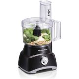 Hamilton Beach 8-cup Processador De Alimentos Compactos E Helicóptero Vegetal Para Fatiamento, Trituração, Picncing E Purê, 450 Watts, Preto