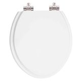 Assento Sanitário Poliester Soft Close Fiori Branco Para Vaso Fiori 6lpf