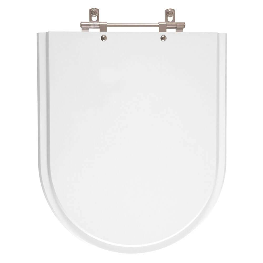 Tampa De Privada Poliéster Jasmim Branco Para Louça Fiori 6lpf