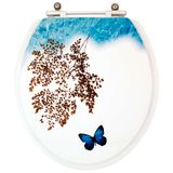 Assento Sanitario Decorado Borboleta Ravena Para Vaso Deca