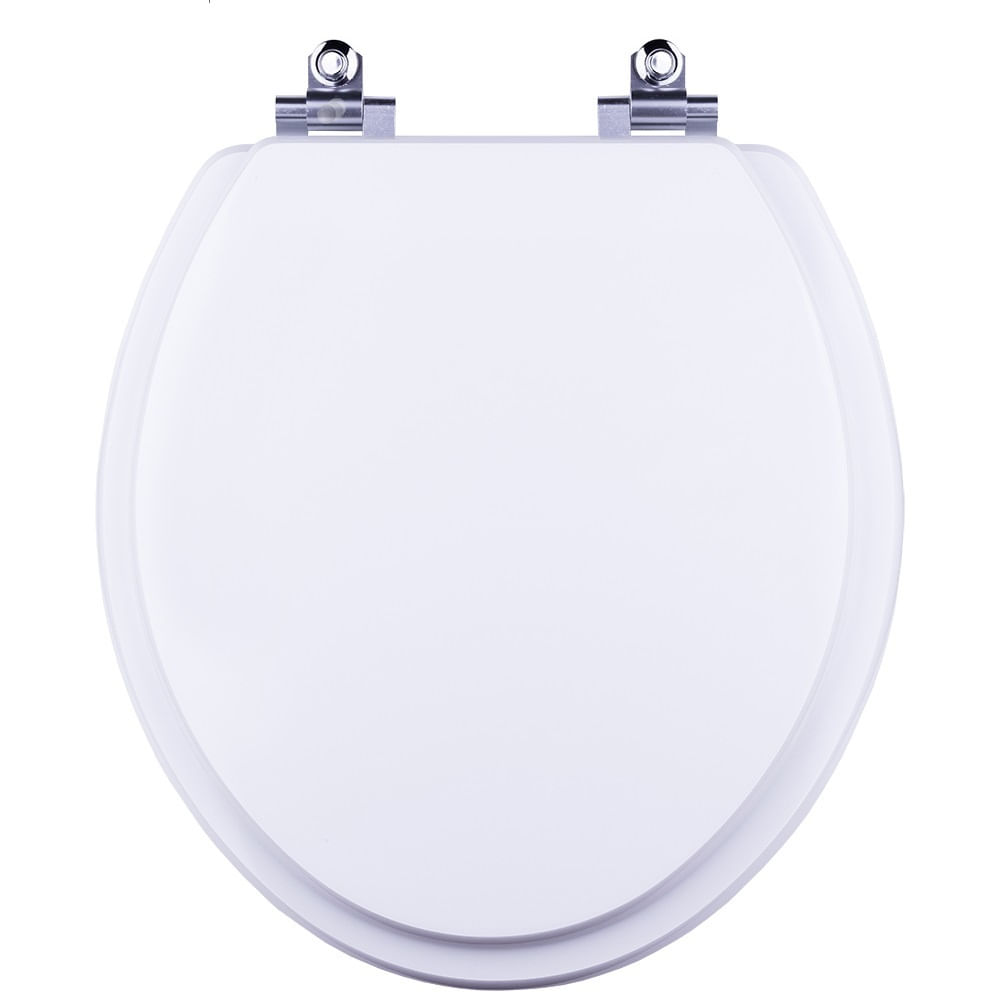 Tampa De Vaso Sanitário Com Amortecedor Convencional Oval Branco Para Bacia Fiori