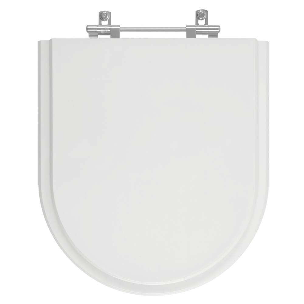 Tampa De Vaso Poliester Riviera Cinza Claro Para Bacia Celite